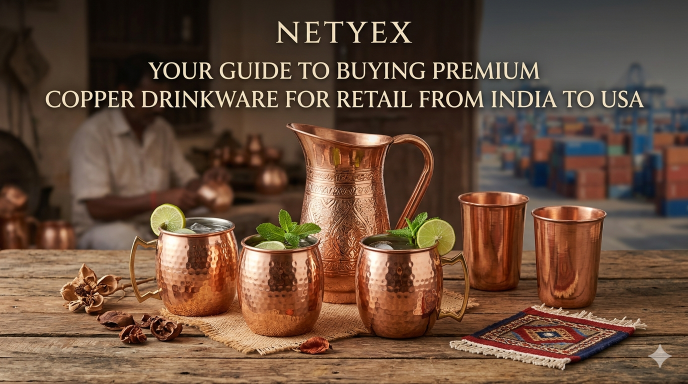 How to Buy Copper Drinkware for Retail from India to USA