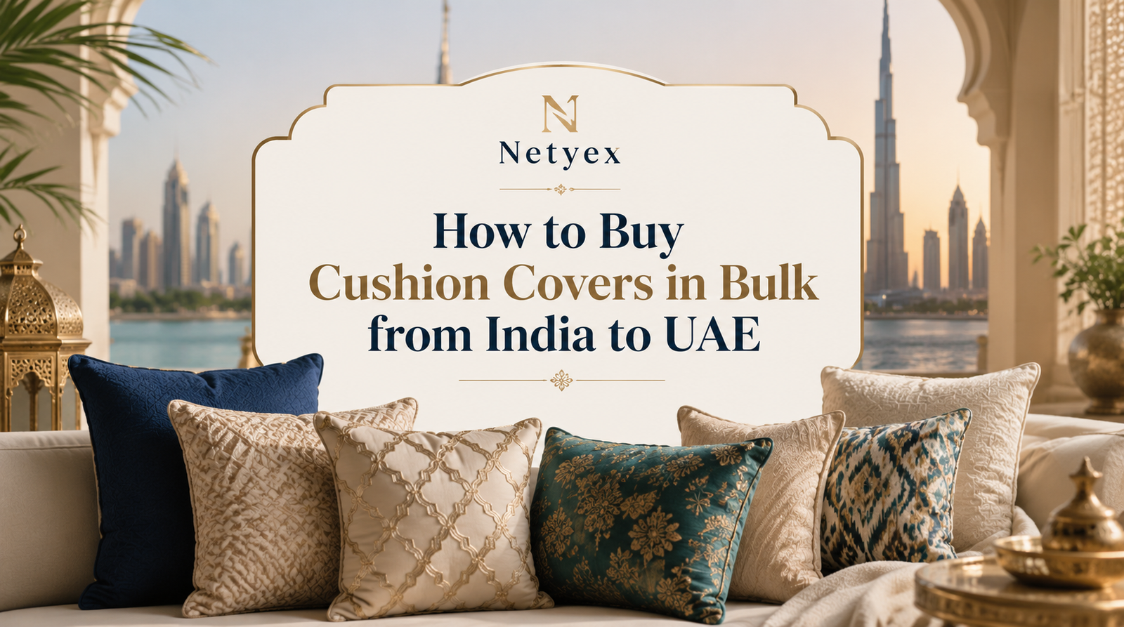 How to Buy Cushion Covers in Bulk from India to UAE
