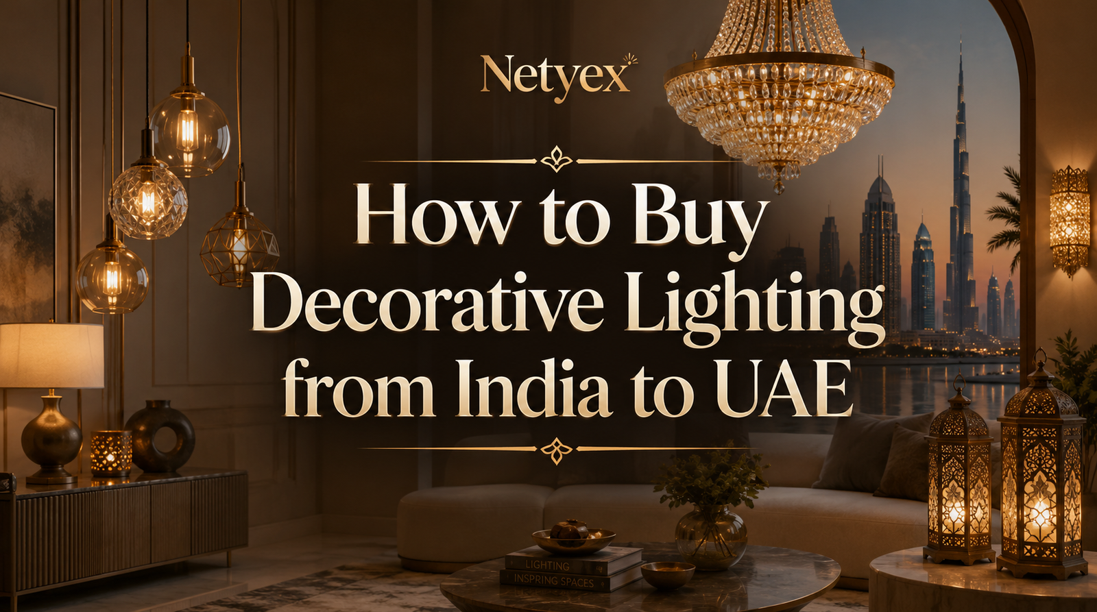 How to Buy Decorative Lighting from India to UAE