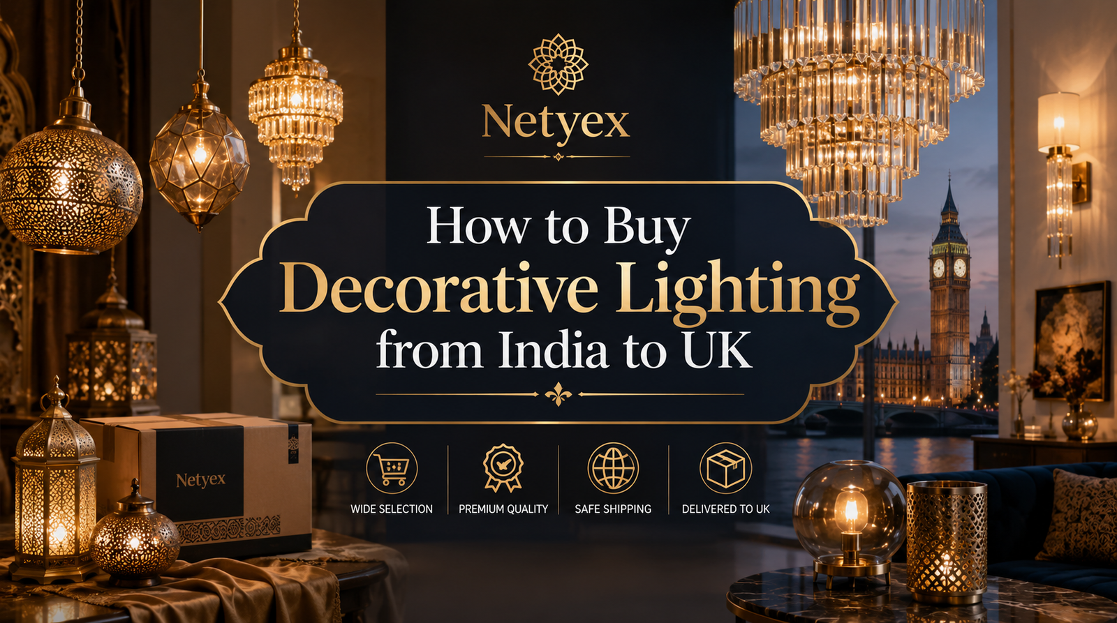How to Buy Decorative Lighting from India to UK