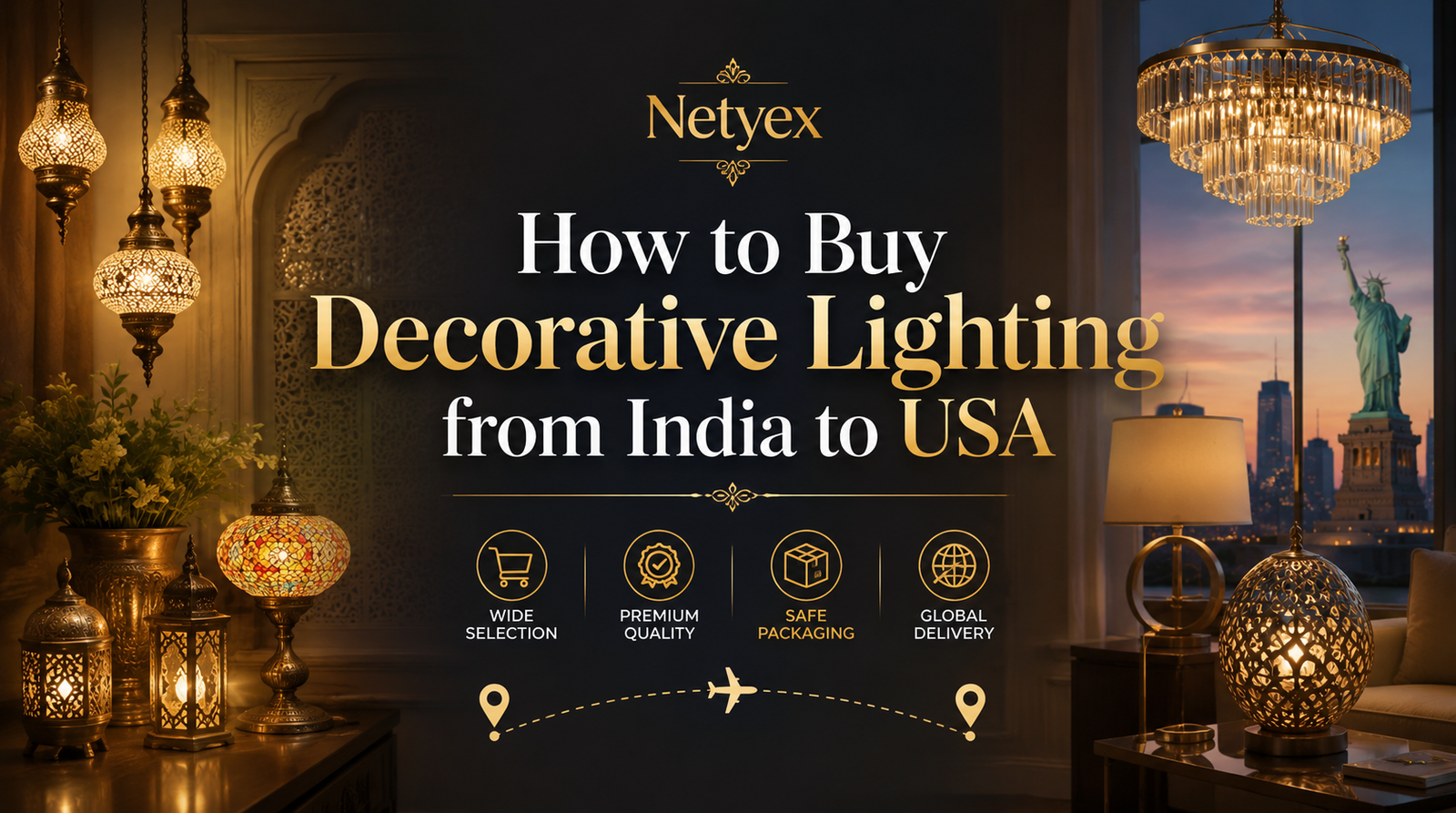 How to Buy Decorative Lighting from India to USA