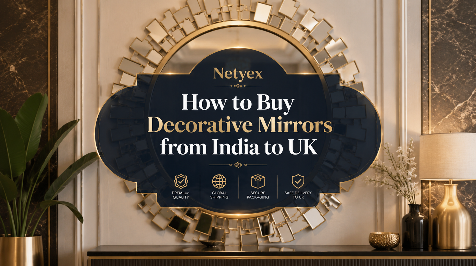 How to Buy Decorative Mirrors from India to UK