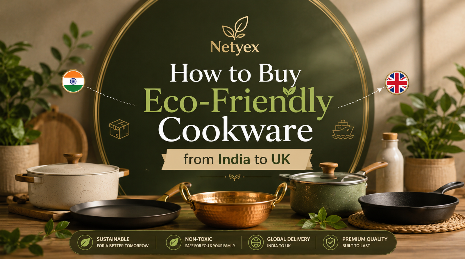 How to Buy Eco-Friendly Cookware from India to UK