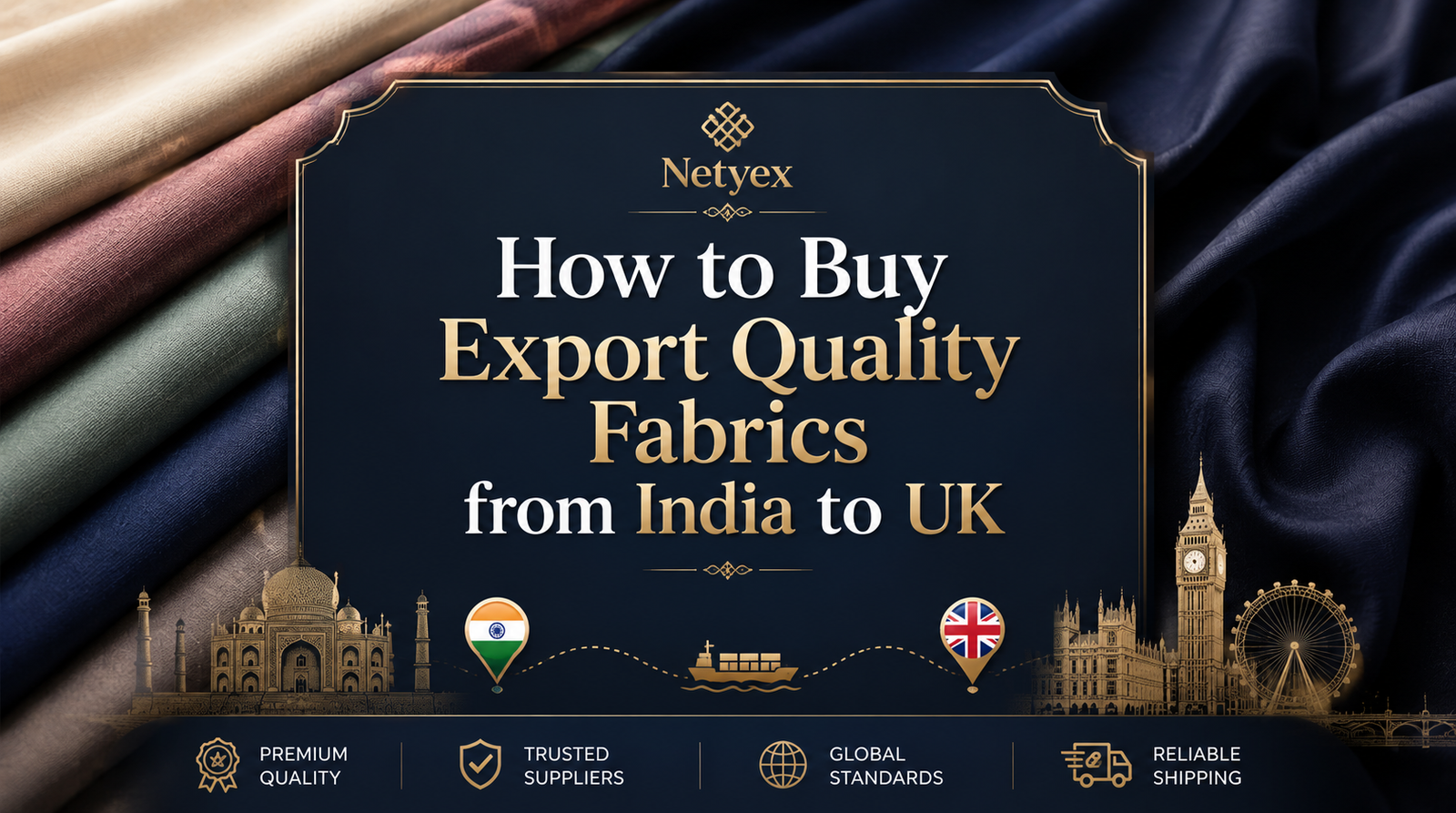 How to Buy Export Quality Fabrics from India to UK