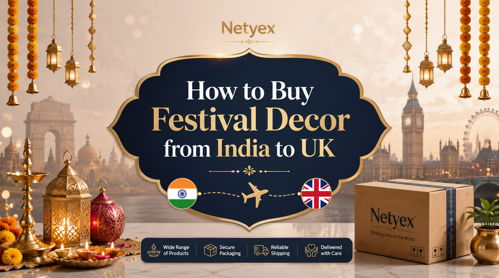 How to Buy Festival Decor from India to UK