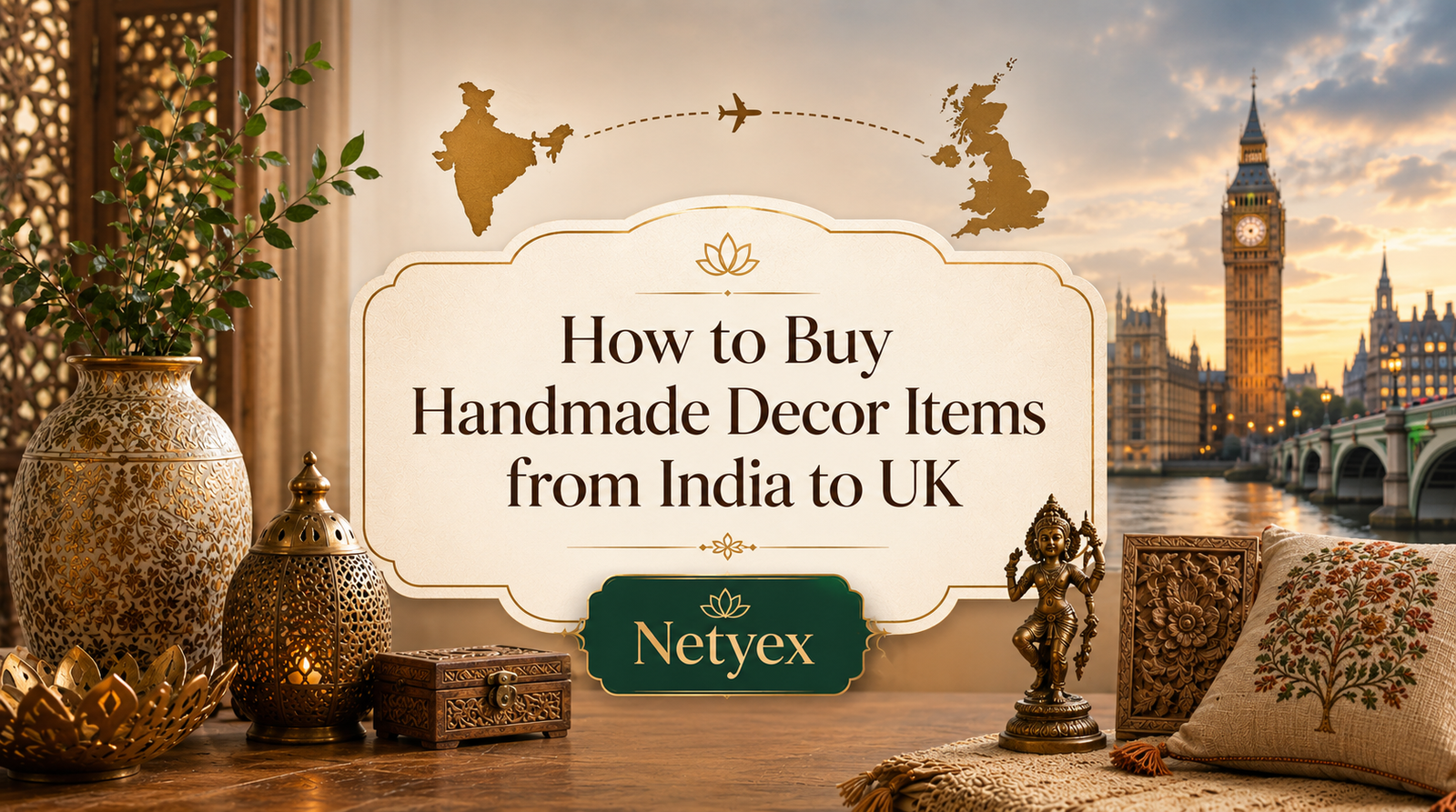 How to Buy Handmade Decor Items from India to UK