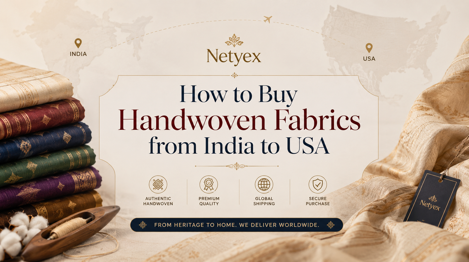 How to Buy Handwoven Fabrics from India to USA
