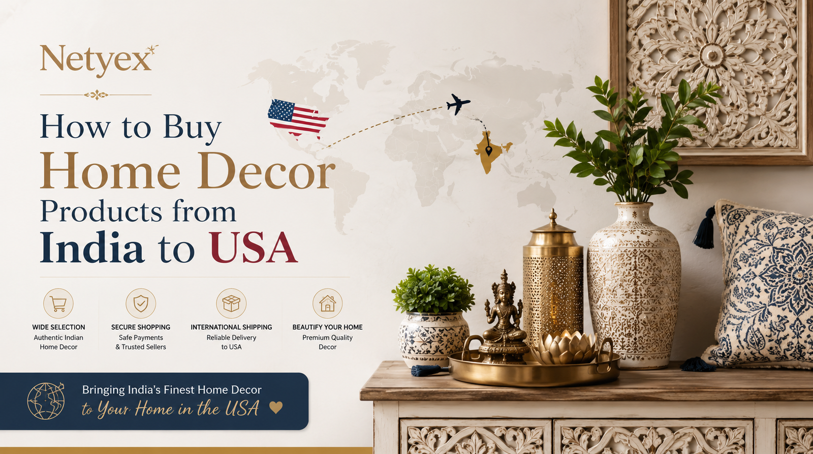 How to Buy Home Decor Products from India to USA