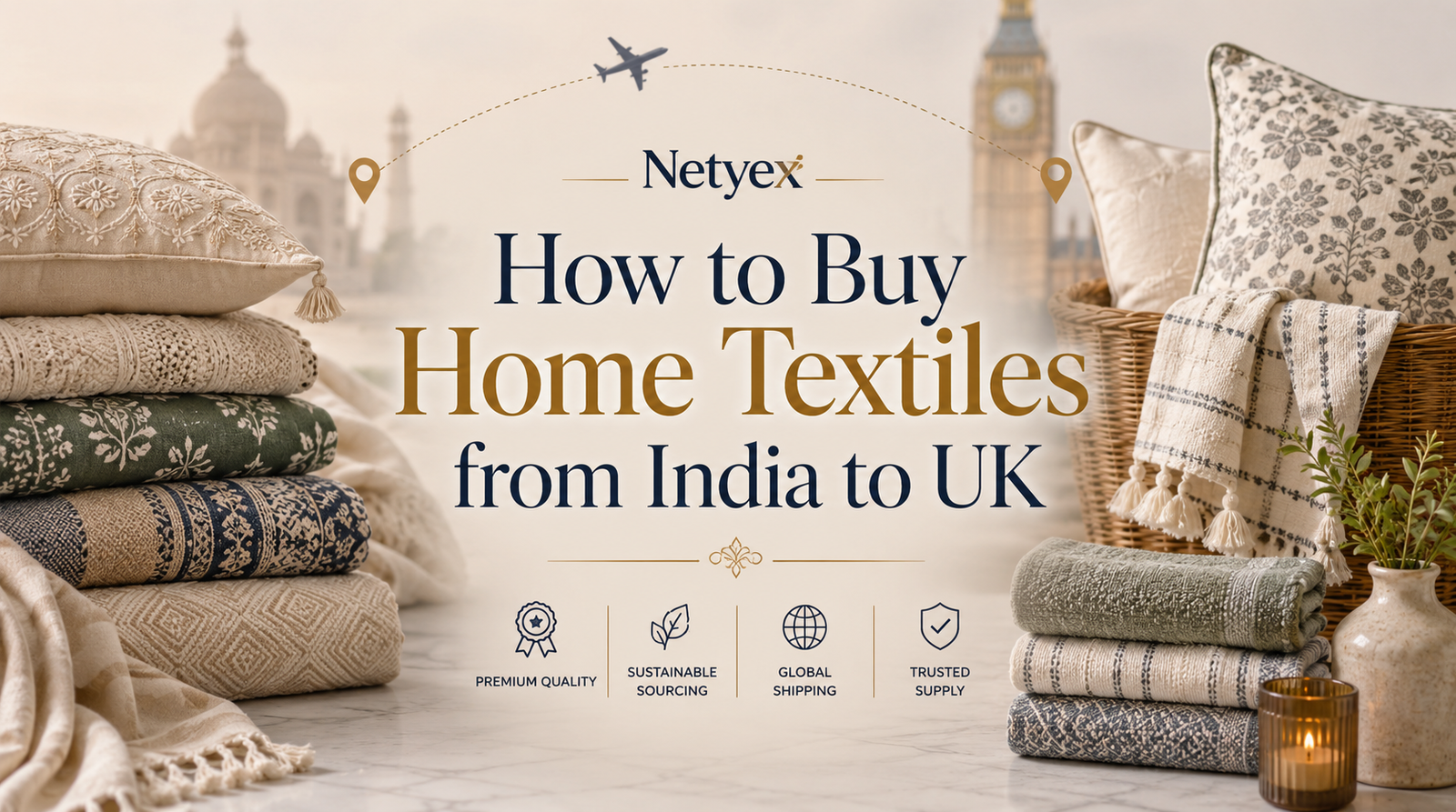 How to Buy Home Textiles from India to UK