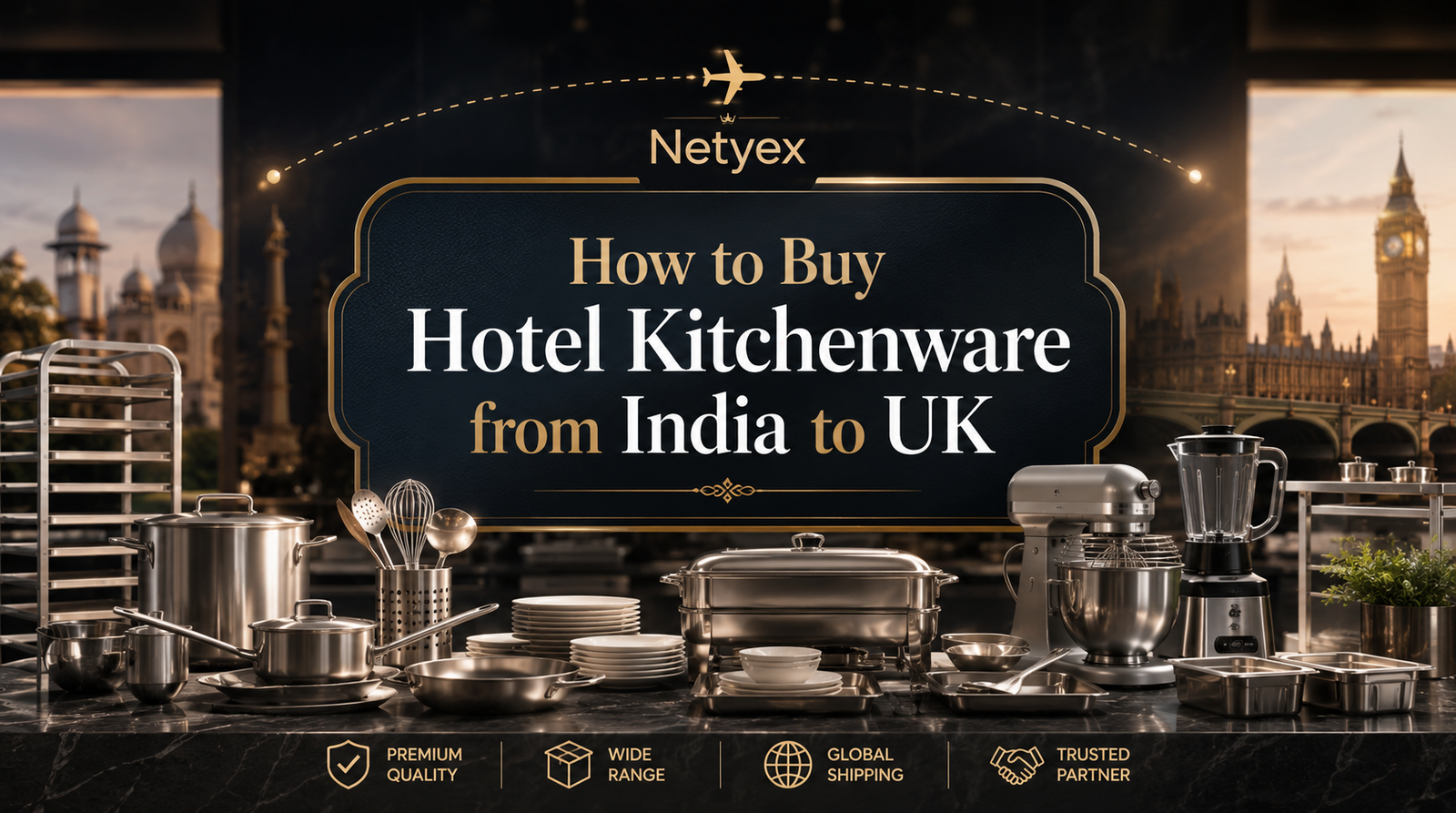How to Buy Hotel Kitchenware from India to UK