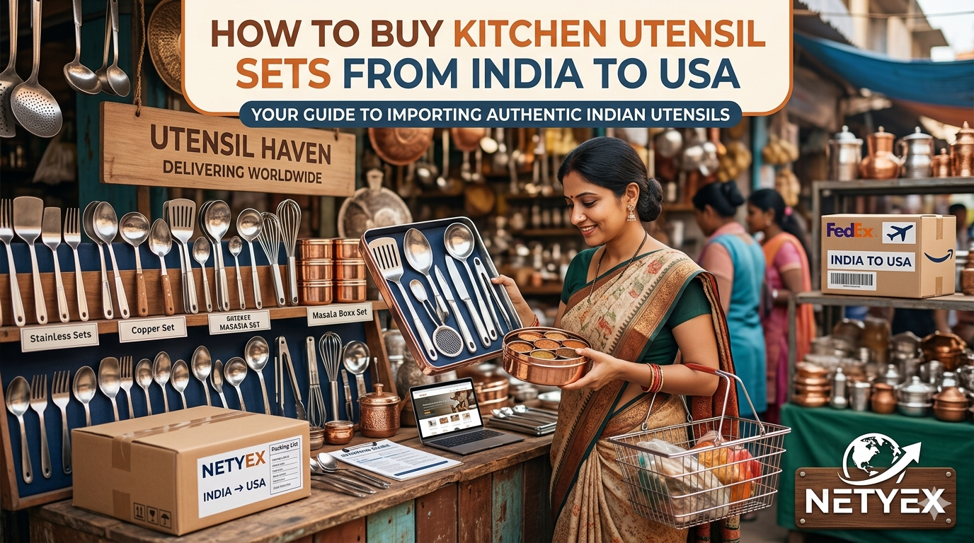 How to Buy Kitchen Utensil Sets from India to USA