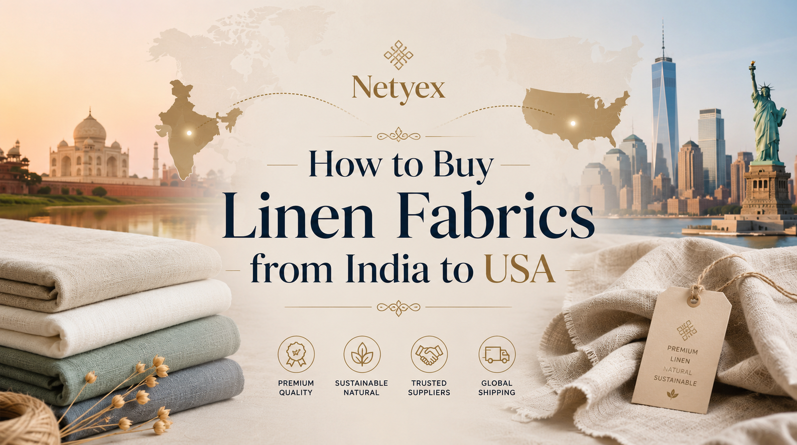 How to Buy Linen Fabrics from India to USA