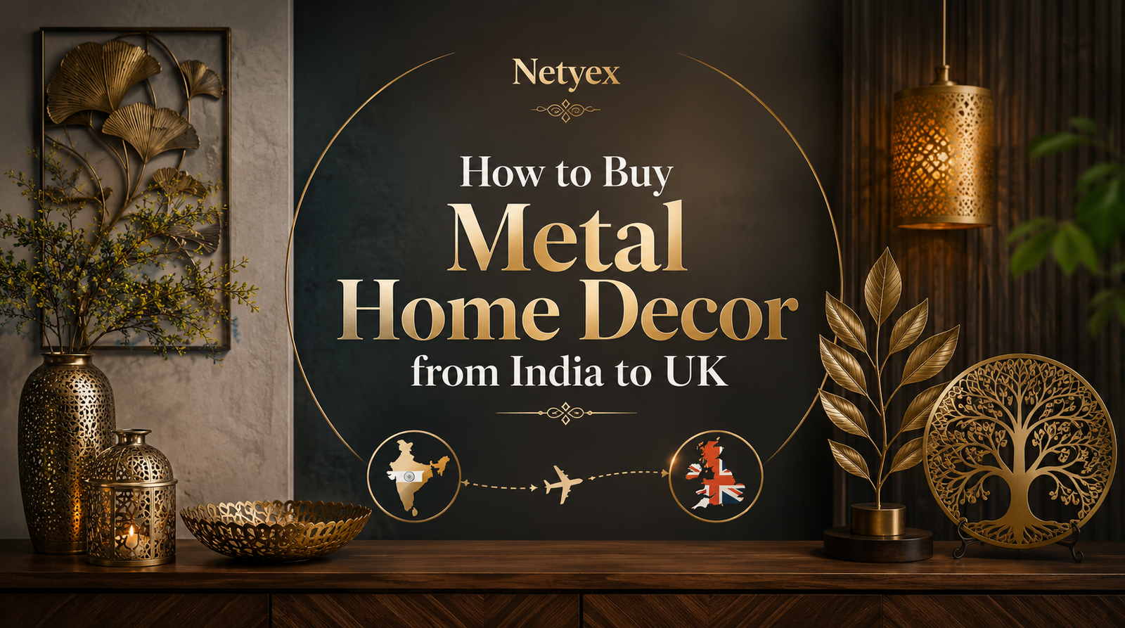 How to Buy Metal Home Decor from India to UK