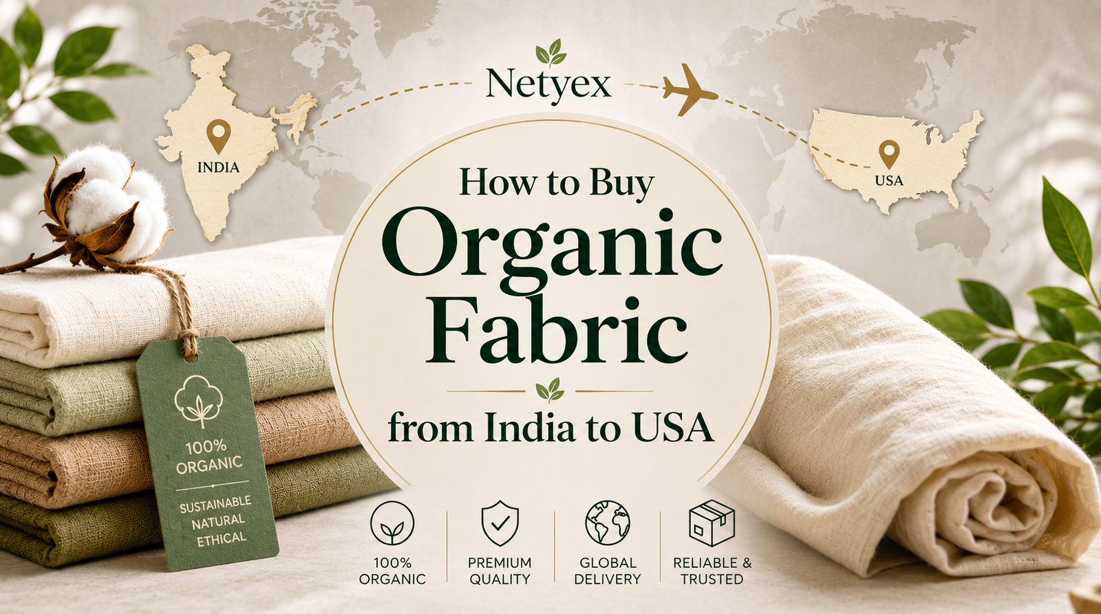 How to Buy Organic Fabric from India to USA