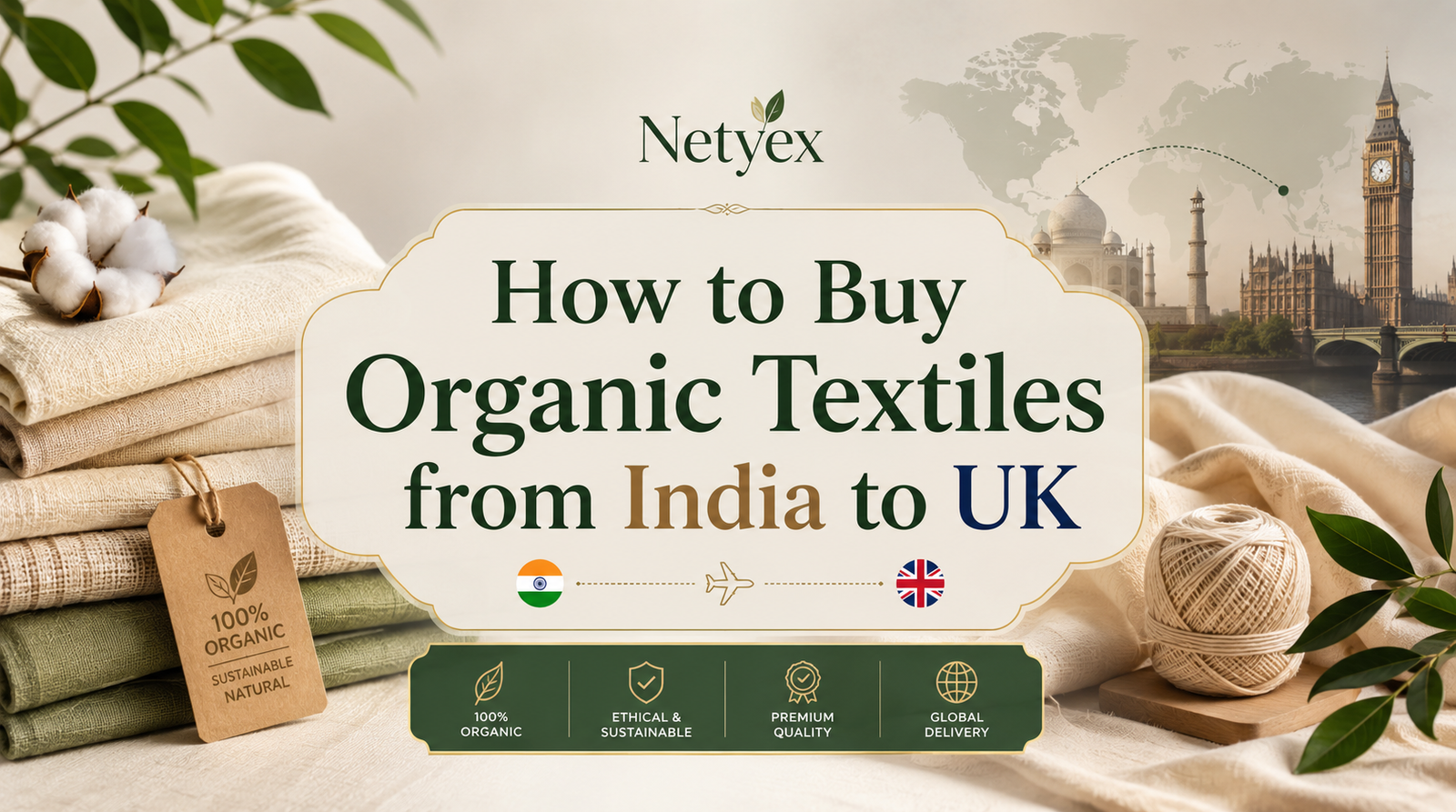 How to Buy Organic Textiles from India to UK