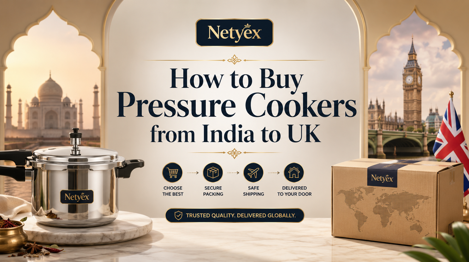 How to Buy Pressure Cookers from India to UK