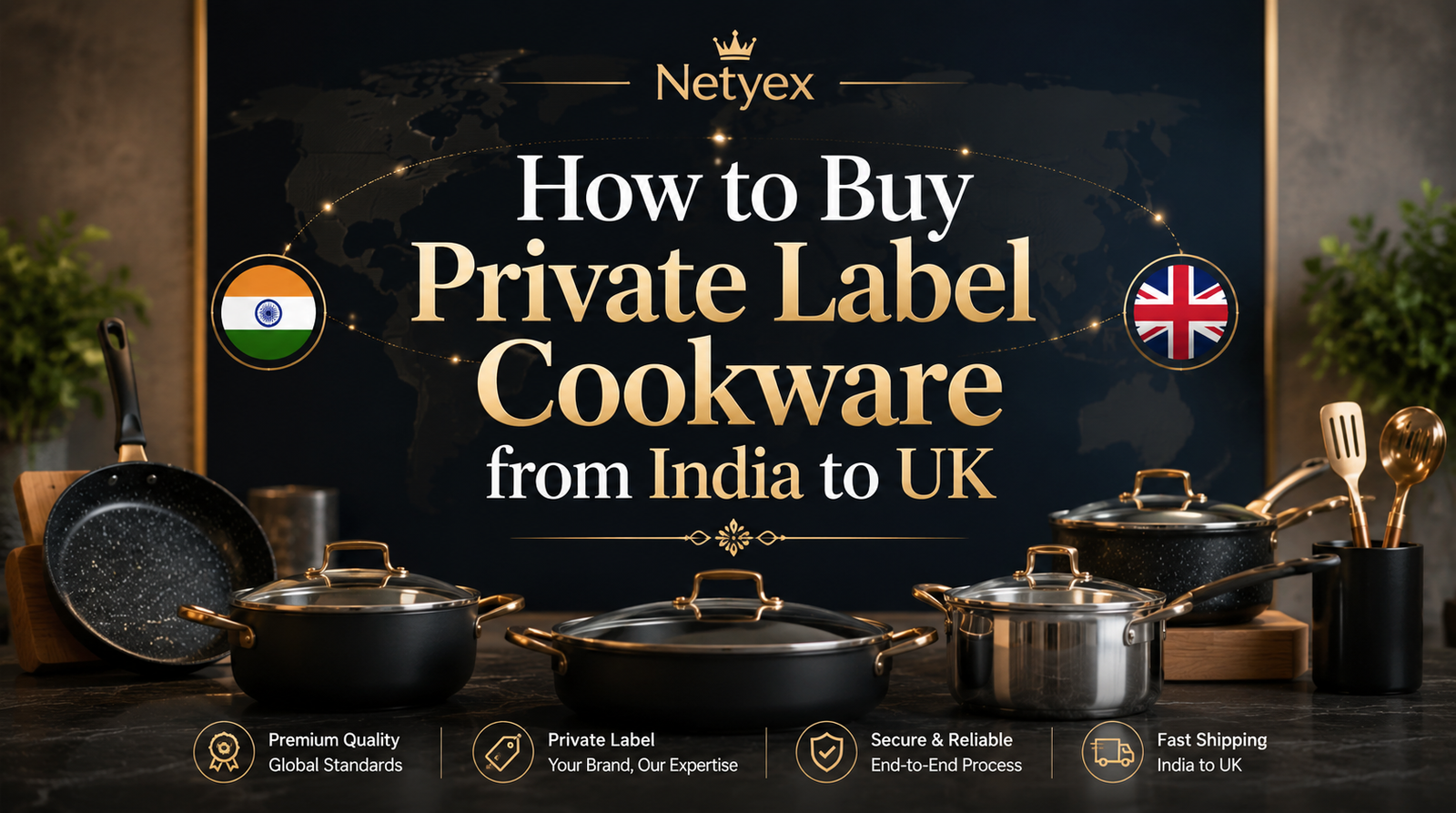 How to Buy Private Label Cookware from India to UK