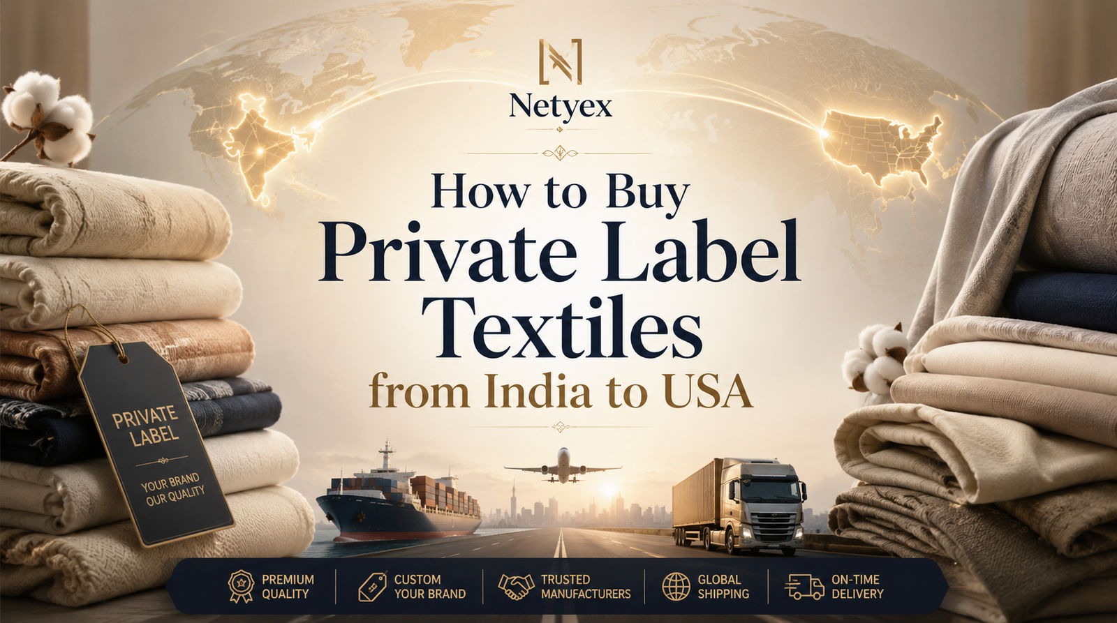 How to Buy Private Label Textiles from India to USA