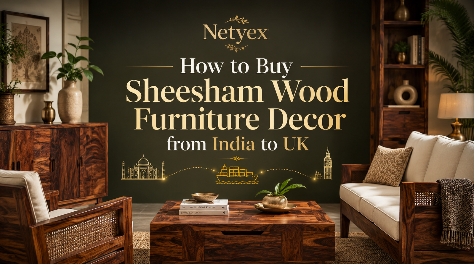 How to Buy Sheesham Wood Furniture Decor from India to UK