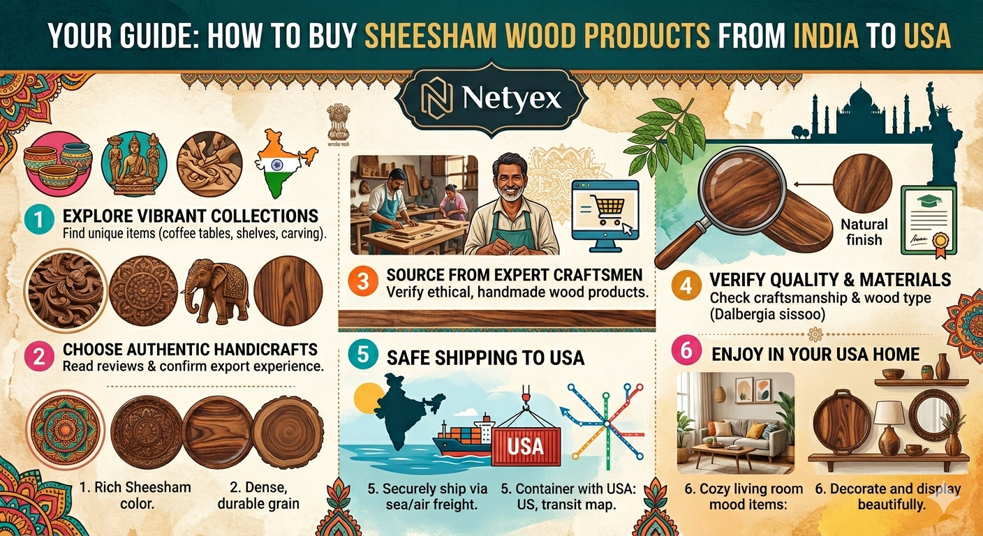 How to Buy Sheesham Wood Products from India to USA