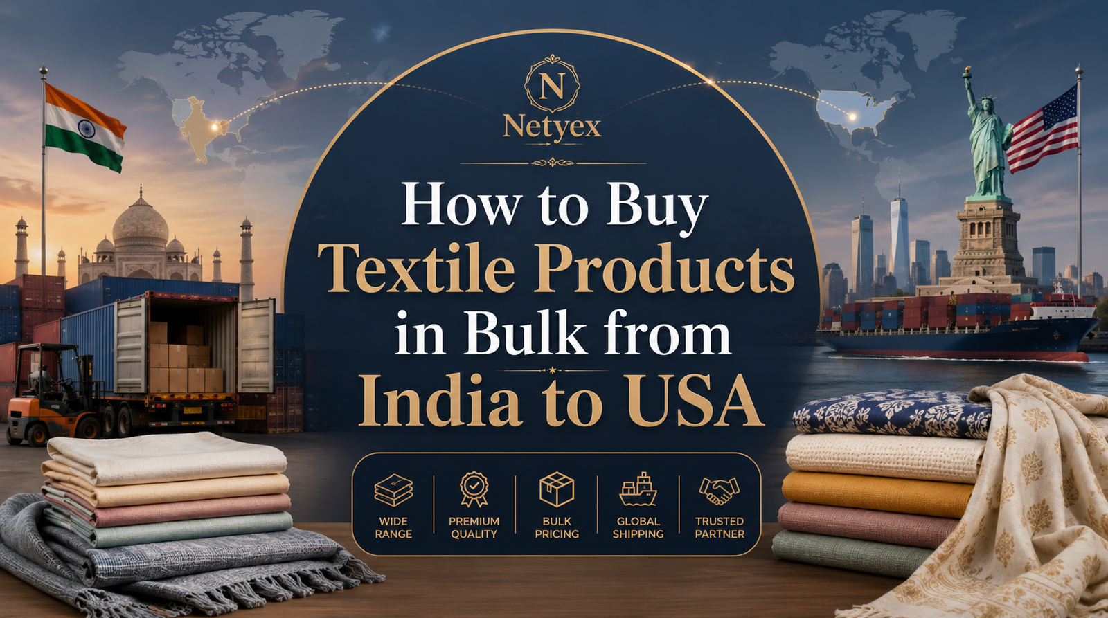 How to Buy Textile Products in Bulk from India to USA