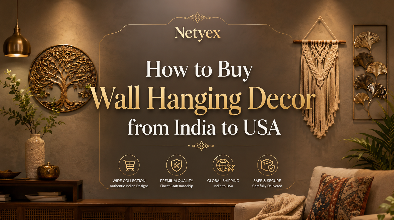 How to Buy Wall Hanging Decor from India to USA
