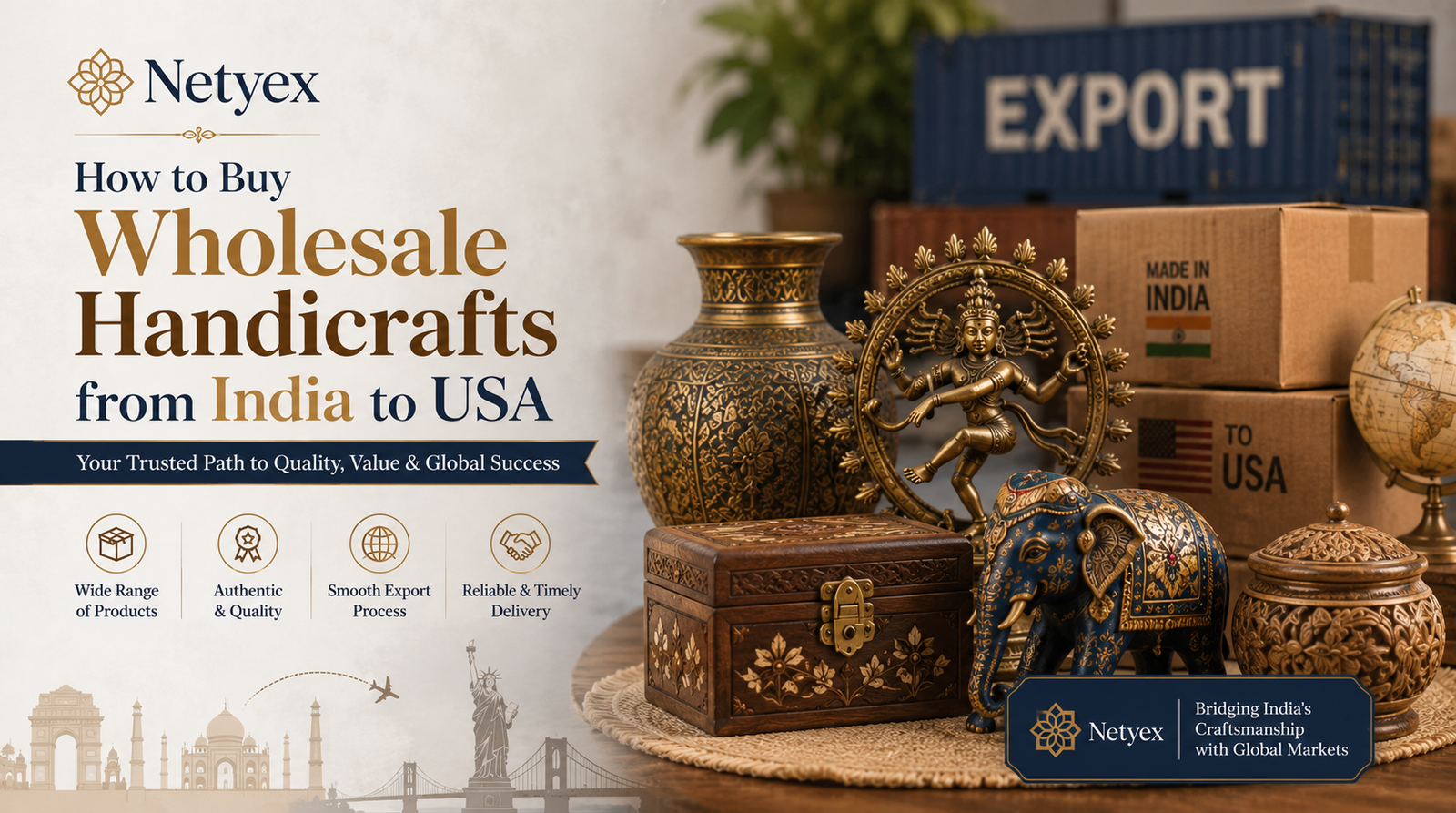How to Buy Wholesale Handicrafts from India to USA