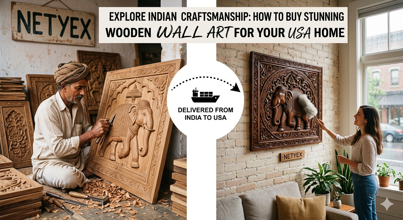 How to Buy Wooden Wall Art from India to USA