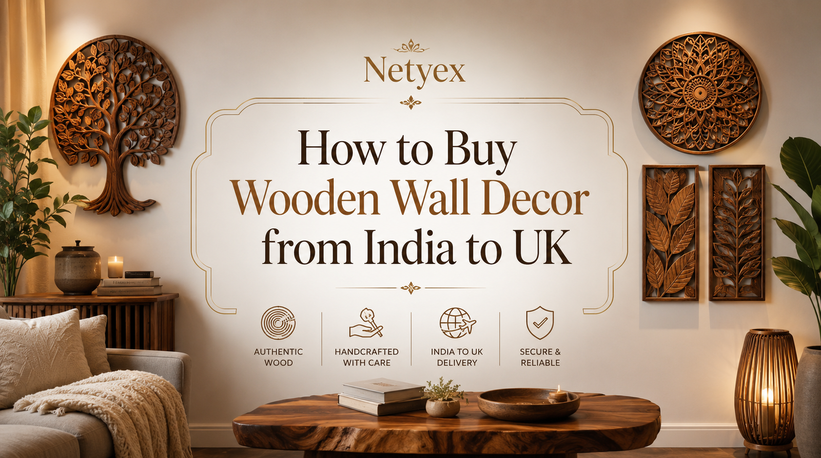 How to Buy Wooden Wall Decor from India to UK