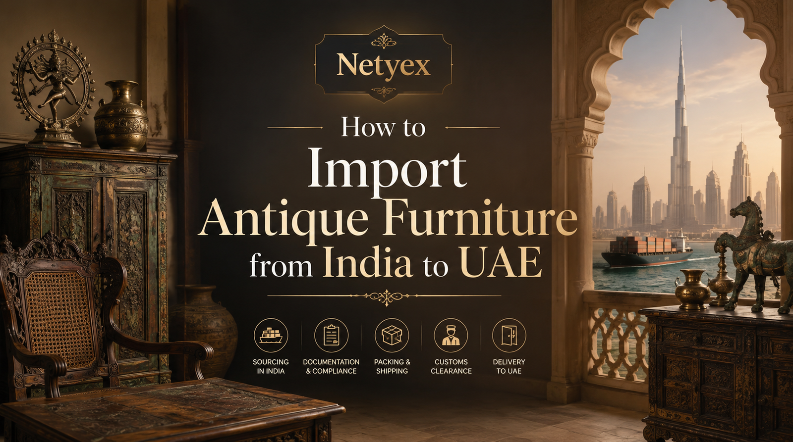How to Import Antique Furniture from India to UAE