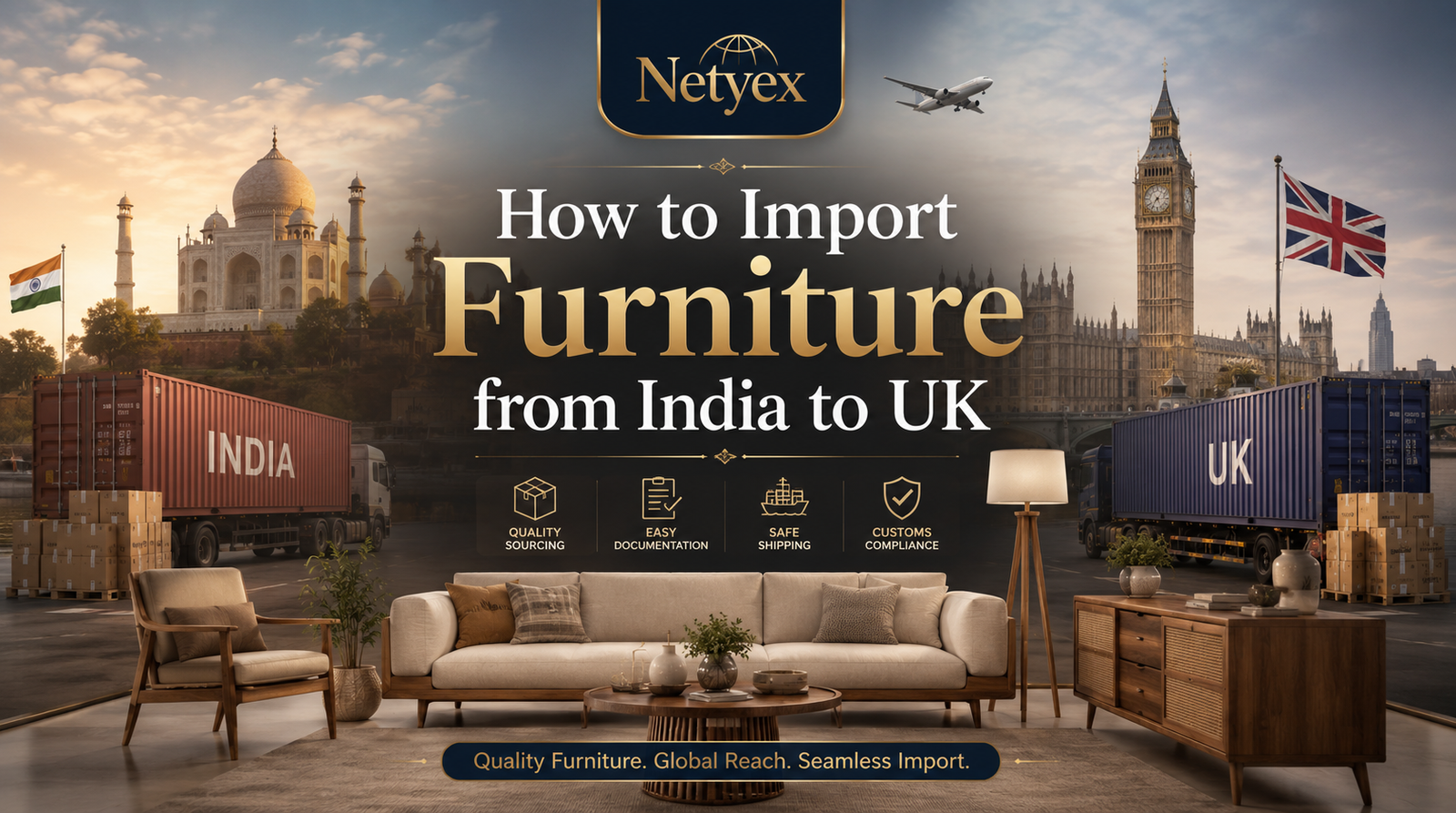 How to Import Furniture from India to UK