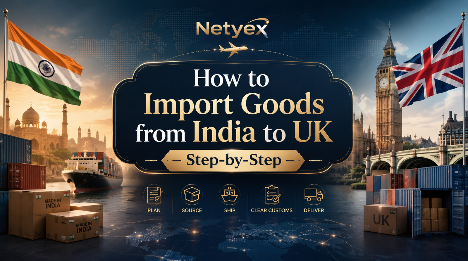 How to Import Goods from India to UK Step-by-Step
