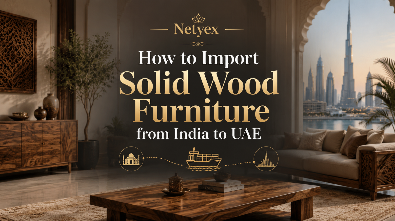 How to Import Solid Wood Furniture from India to UAE