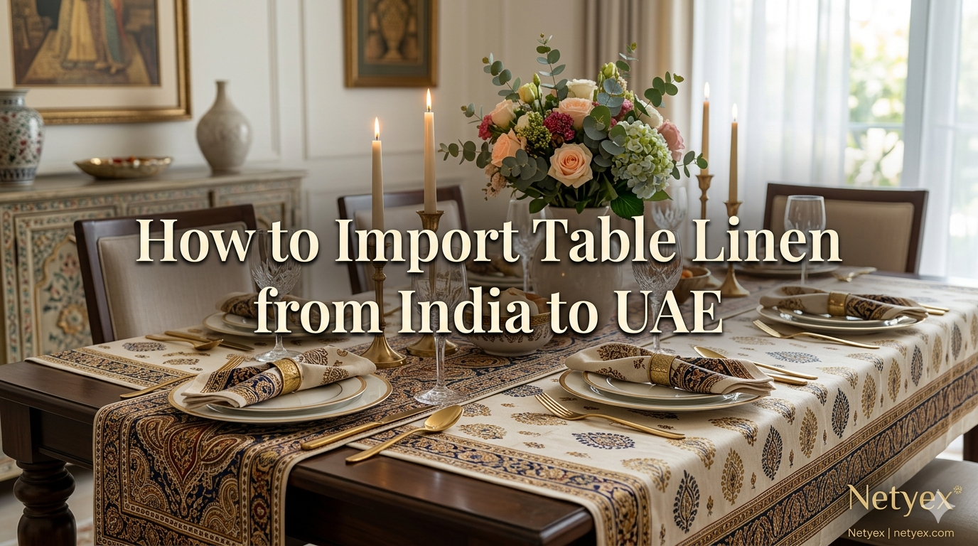How to Import Table Linen from India to UAE