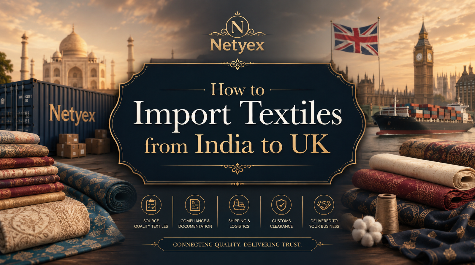 How to Import Textiles from India to UK