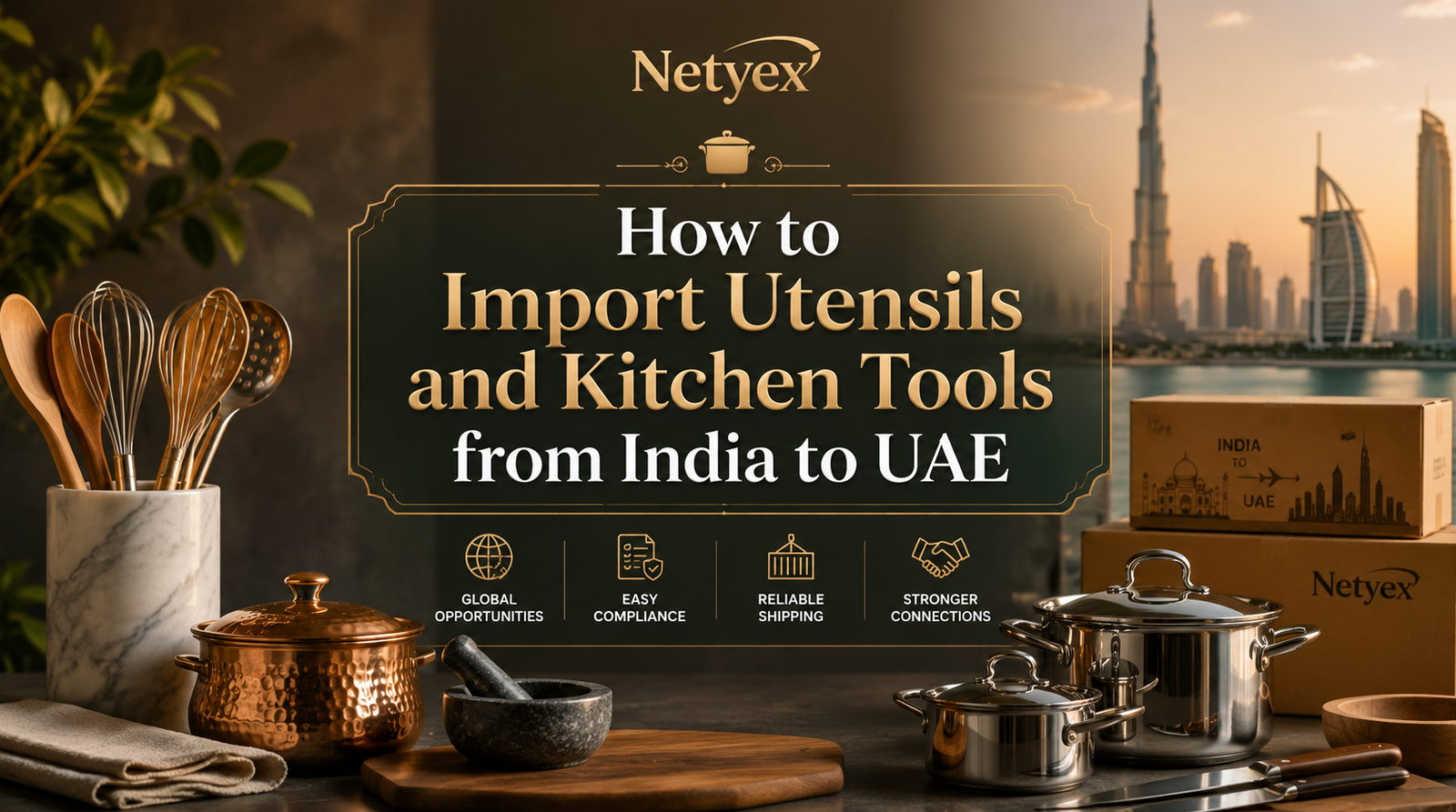 How to Import Utensils and Kitchen Tools from India to UAE