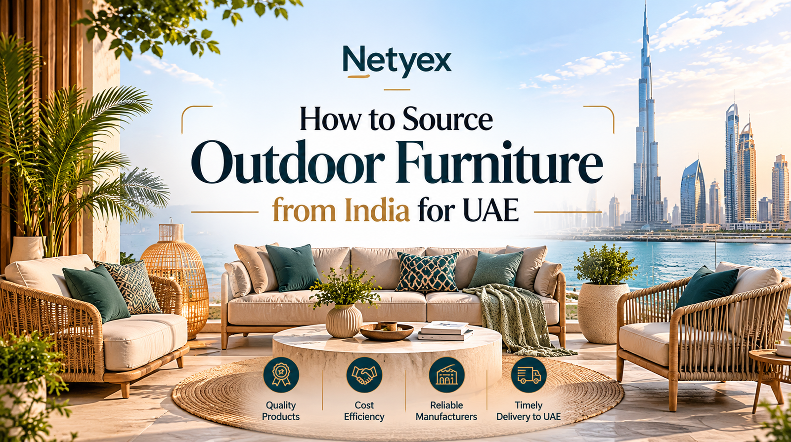 How to Source Outdoor Furniture from India for UAE