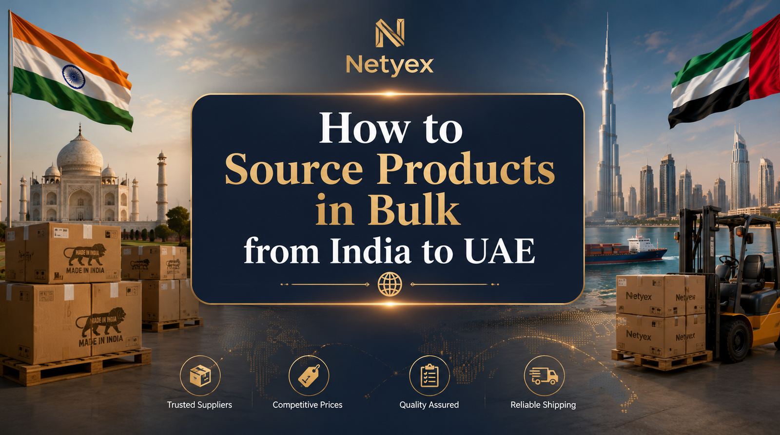 How to Source Products in Bulk from India to UAE
