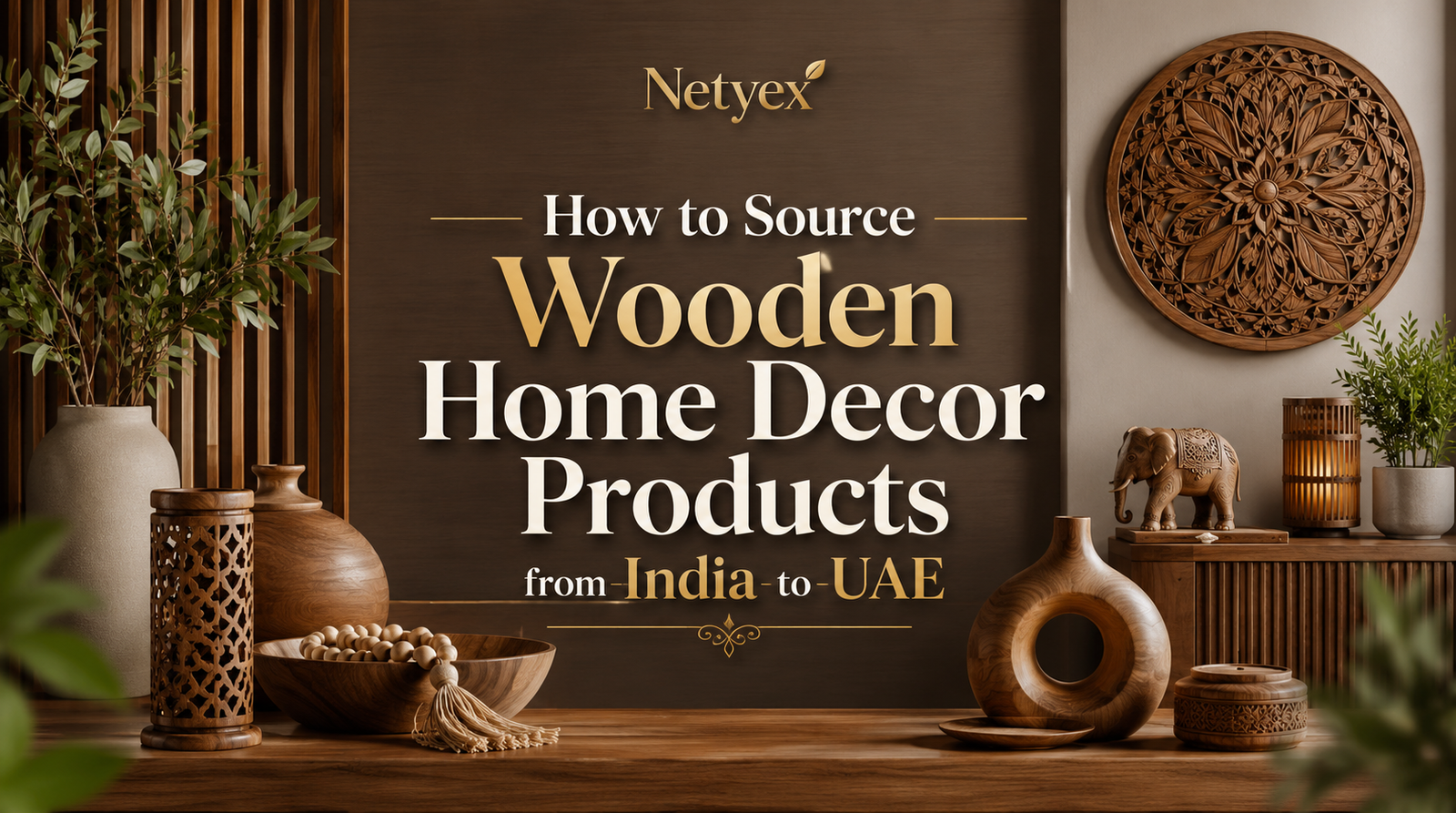 How to Source Wooden Home Decor Products from India to UAE