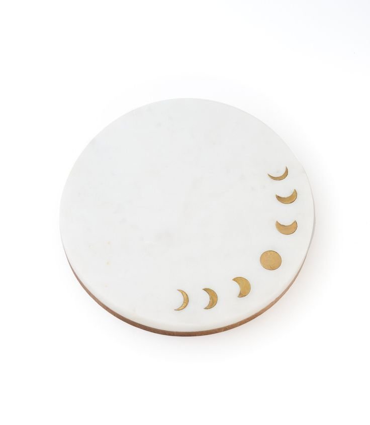 Moon Phase Marble Decorative Tray