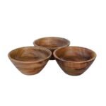 Handcrafted Mango Wood Bowl – Multipurpose Rustic Wooden Bowl for Snacks, Dry Fruits & Candle Making