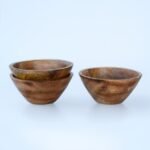 Handcrafted Mango Wood Bowl – Multipurpose Rustic Wooden Bowl for Snacks, Dry Fruits & Candle Making