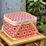 Premium Bamboo Hamper Basket (Patterned)