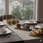 Premium Handcrafted Wooden Spice Jar Set with Tray | Glass Condiment Jars for Dining Table & Kitchen