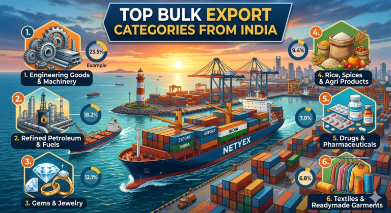 Top Bulk Export Categories from India