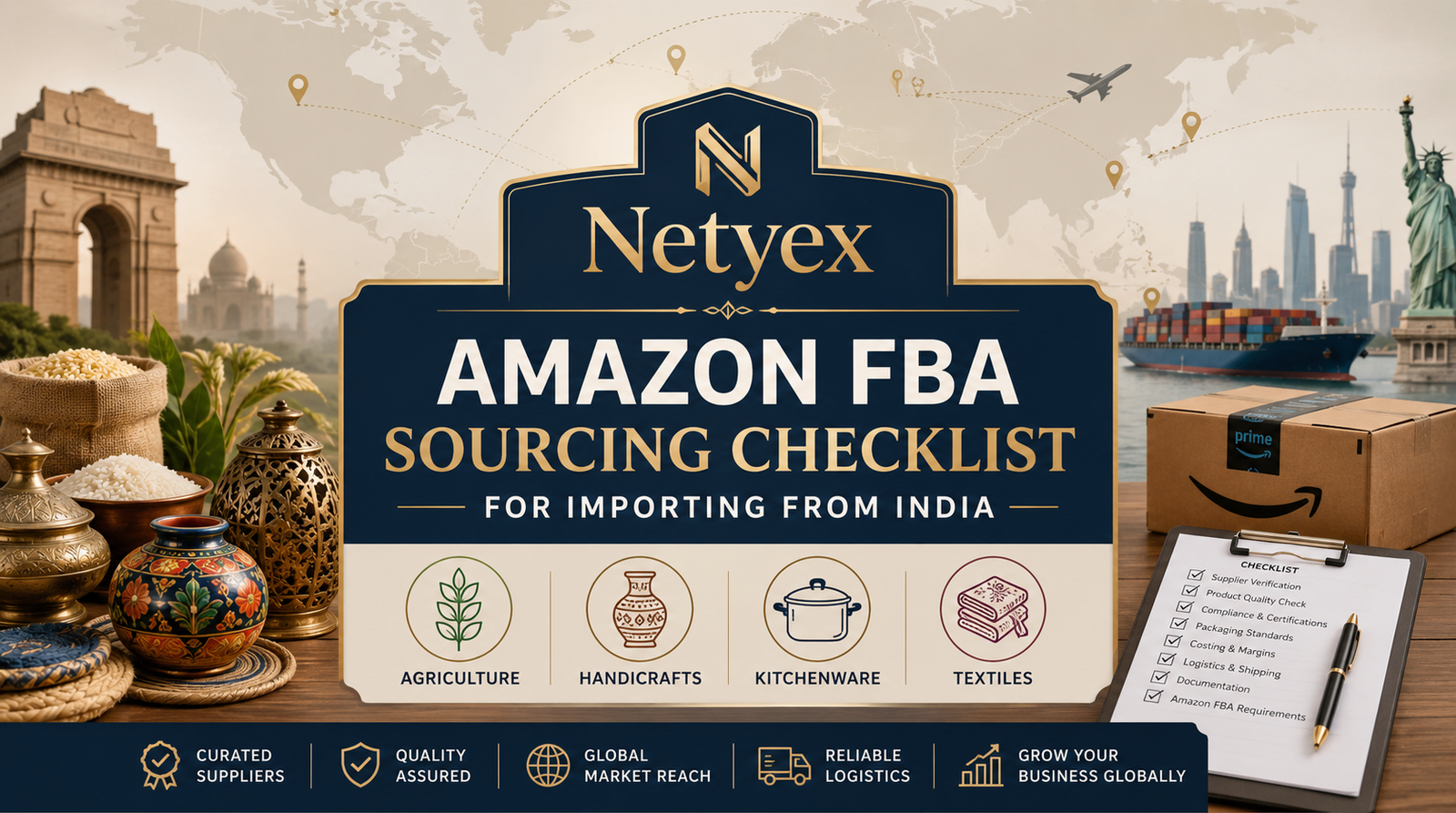 Amazon FBA Sourcing Checklist for Importing from India