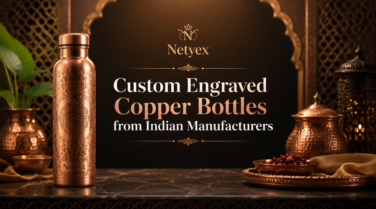 Custom Engraved Copper Bottles from Indian Manufacturers
