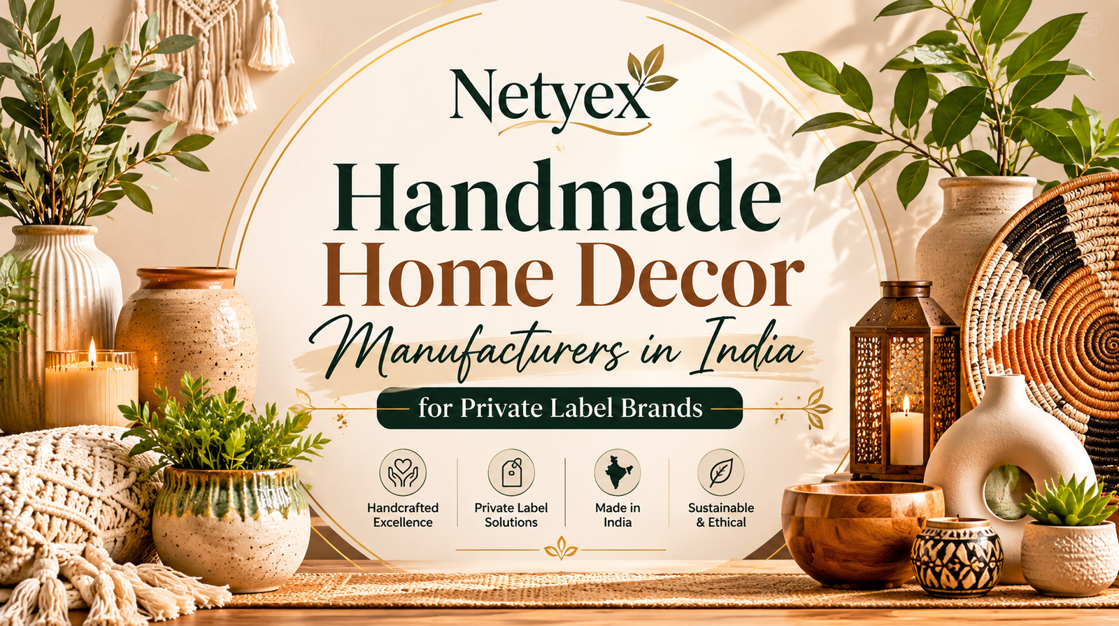 Handmade Home Decor Manufacturers in India for Private Label Brands