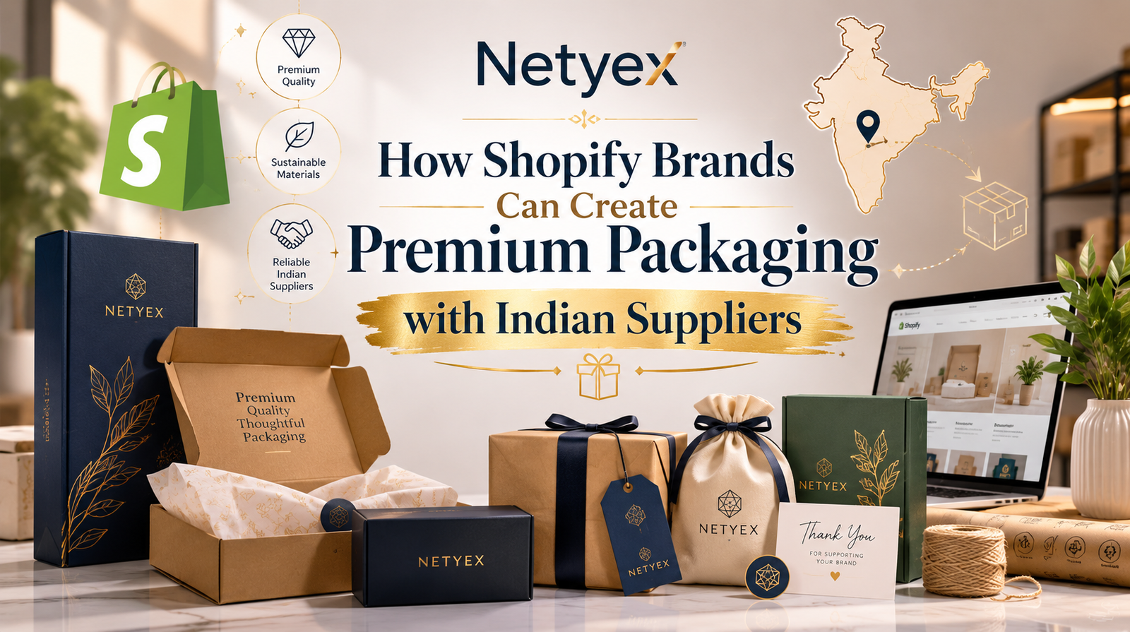 How Shopify Brands Can Create Premium Packaging with Indian Suppliers