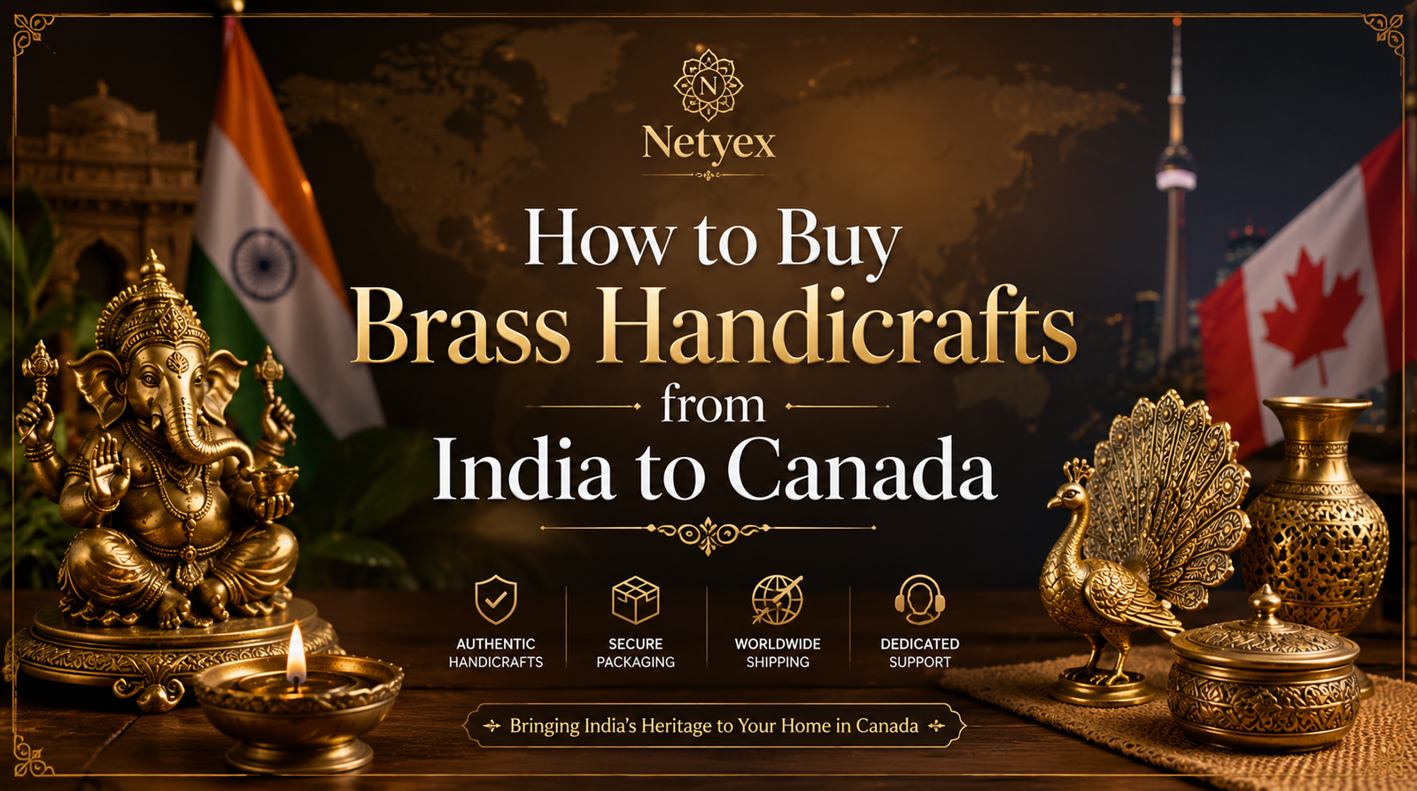 How to Buy Brass Handicrafts from India to Canada